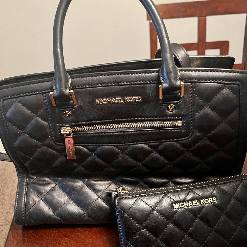 Michael Kors Black leather bag